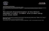 Structural characterization of the lithium silicides Li15Si4, Li13Si4 ...