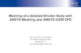 Meshing of a detailed DrivAer Body with ANSYS Meshing and ...