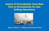 Export of Groundwater from New York to Pennsylvania for Gas ...