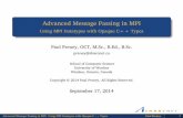 Advanced Message Passing in MPI - Using MPI Datatypes with ...