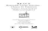 R.E.A.C.T. - Renewable Energy Activities - Choices for Tomorrow ...