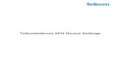 TelkomInternet APN Device Settings guide