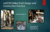 LADOTD Drilled Shaft Design and Construction Practice