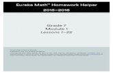 Grade 7 Module 1 Lessons 1–22 Eureka Math™ Homework Helper ...