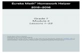 Grade 7 Module 2 Lessons 1–23 Eureka Math™ Homework Helper ...