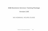 BSB Business Services Training Package Version 2.00 WA ...