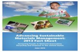 Advancing Sustainable Materials Management: 2013 Fact Sheet