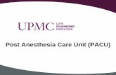 Post Anesthesia Care Unit (PACU)