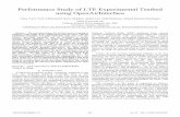 Performance Study of LTE Experimental Testbed using ...