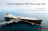 Fourth Quarter 2015 Earnings Call