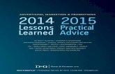 Davis & Gilbert LLP >> 2014 Lessons Learned; 2015 Practical Tips