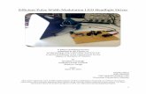 Efficient Pulse Width Modulation LED Headlight Driver