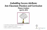 Embedding Success Attributes Into Classroom Practices and ...