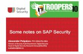 Some notes on SAP security