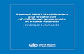 Revised WHO classification and treatment of childhood pneumonia ...