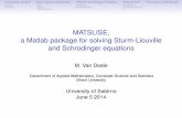 MATSLISE, a Matlab package for solving Sturm-Liouville and ...