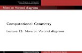 Lecture 13: More on Voronoi diagrams