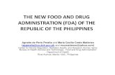 THE NEW FOOD AND DRUG ADMINISTRATION (FDA) OF THE ...