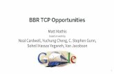 Opening Plenary: BBR TCP Opportunities