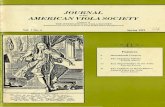 Journal of the American Viola Society Volume 7 No. 1, Spring 1991