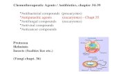 Chemotherapeutic Agents / Antibiotics, chapter 34-39