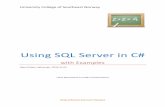 Using SQL Server in C