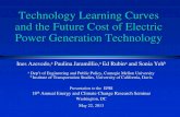 Technology Learning Curves and Future Technology Costs