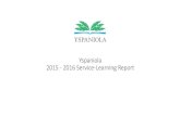 2015-2016 Service-Learning particpant report