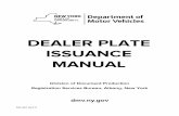 DEALER PLATE ISSUANCE MANUAL