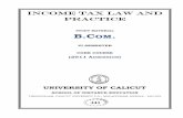 Income Tax Law and Practice - VI Sem Core Course (2011 admission)