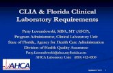 CLIA & Florida Clinical Laboratory Requirements