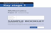 2016 sample KS1 mathematics Paper 2: reasoning