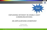 EXPLODING INTEREST IN VISIBLE LIGHT COMMUNICATIONS: AN ...