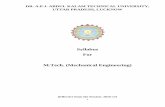 M.Tech. Mechanical Engineering 2016-17 Syllabus