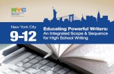 Educating Powerful Writers: Integrated High School Scope ...