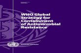 WHO global strategy for containment of antimicrobial resistance