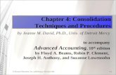 Chapter 4: Consolidation Techniques and Procedures