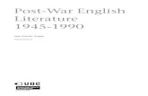Post-War English Literature 1945-1990