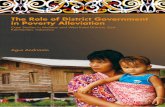 The role of district government in poverty alleviation: case studies in ...
