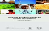 Sustainable development goals for the Southern Africa subregion ...