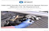 1998-2002 Honda Accord Vehicle Speed Sensor (Manual 2.3L I4 ...