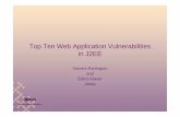 OWASP - Top Ten Web Application Vulnerabilities in J2EE