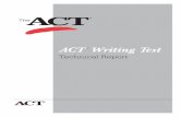 ACT Writing Test Technical Report