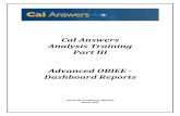 Cal Answers Analysis Training Part III Advanced OBIEE - Dashboard ...