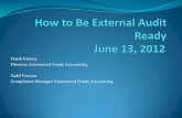 How to be External Audit Ready