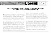 MISMANAGING THE CALIFORNIA STATE WATER PROJECT