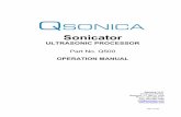 Sonicator Manual