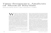 Time-frequency Analysis of Musical Rhythm