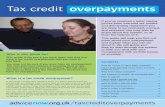 Tax credit overpayments - Revenue Benefits