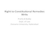 Right to Constitutional Remedies Writs